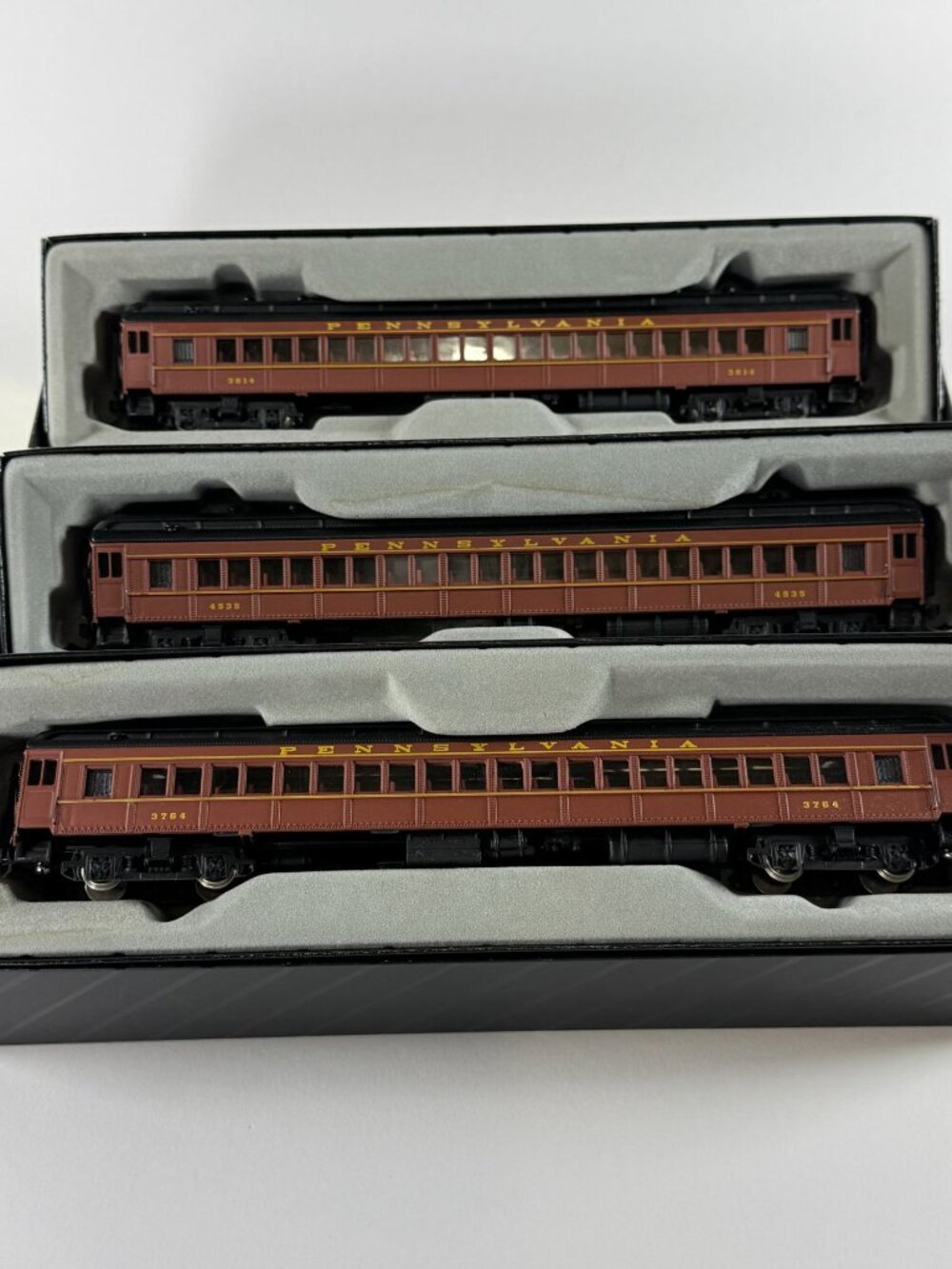 Spectrum by Bachmann HO Scale PRR Coach 3 Diff #3764, 3814, 4535